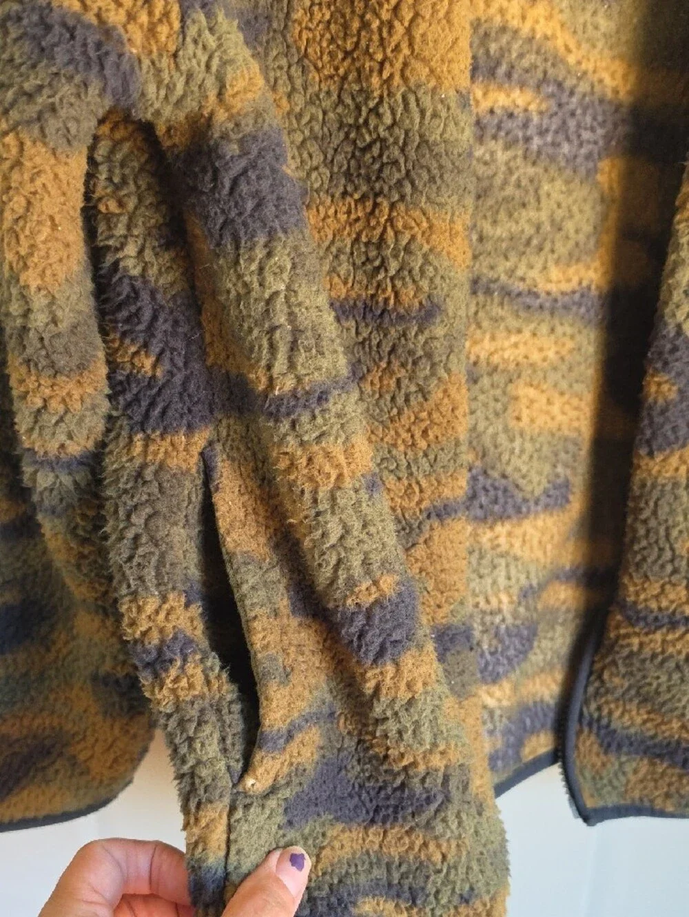 Place Fuzzy Camouflage Full-Zip Jacket